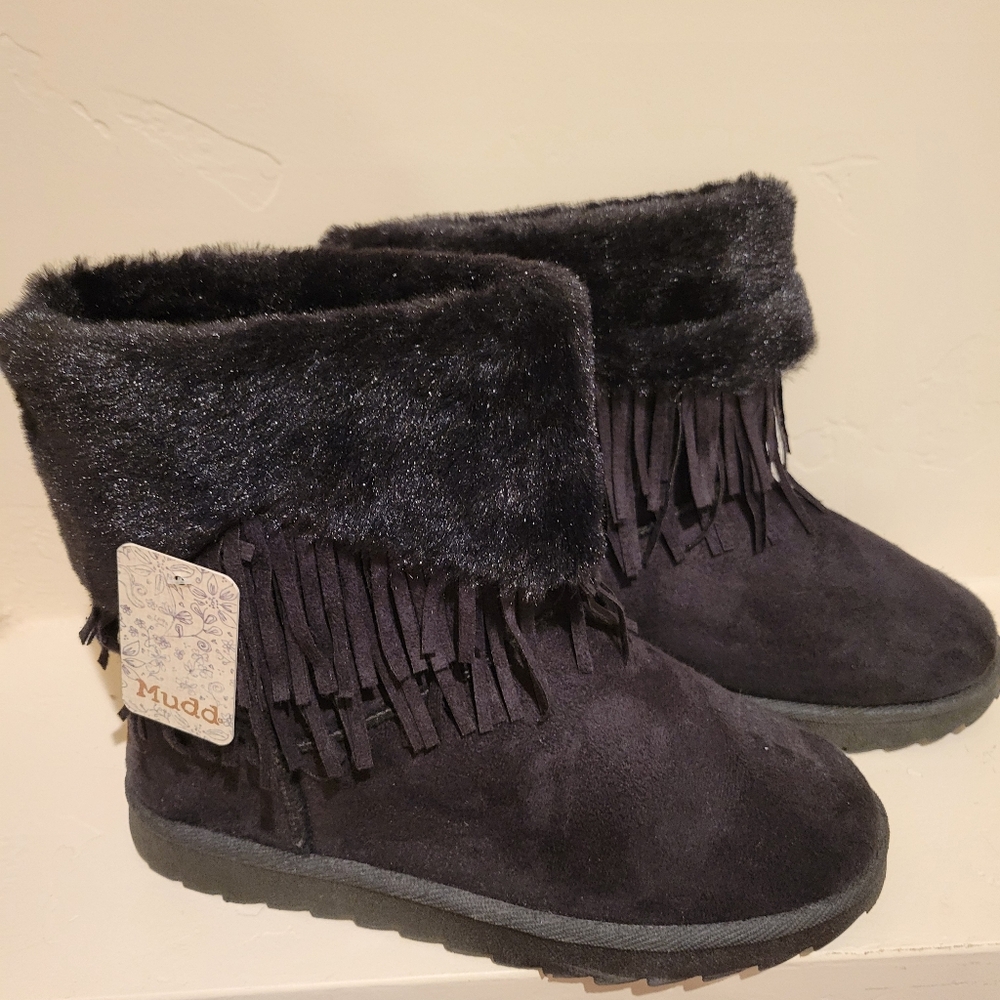 New with tags Fringe & Fur Mudd Ankle Boots sz 8.5